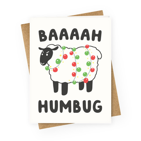 Baaaaah Humbug Greeting Card