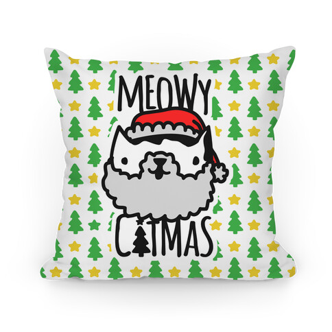 Meowy Catmas Pillow