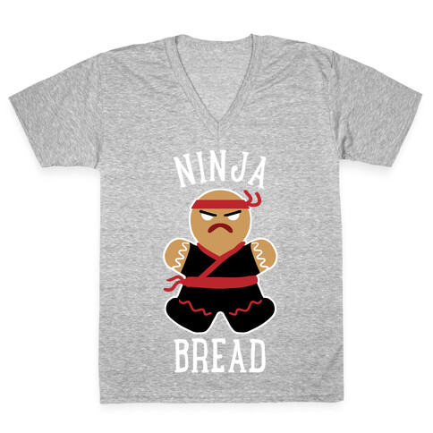 Ninja Bread V-Neck Tee Shirt