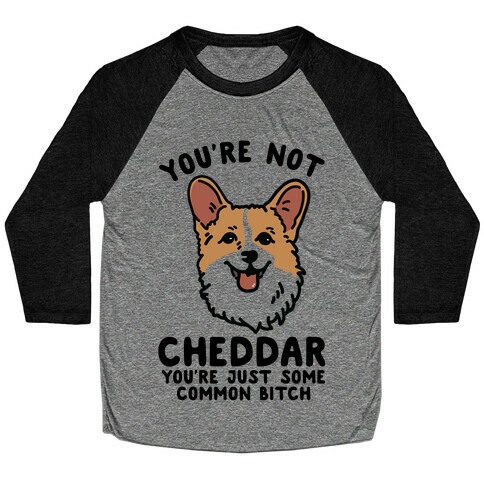 You're Not Cheddar You're Just Some Common Bitch Baseball Tee