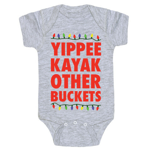 Yippee Kayak Other Buckets Christmas Baby One-Piece