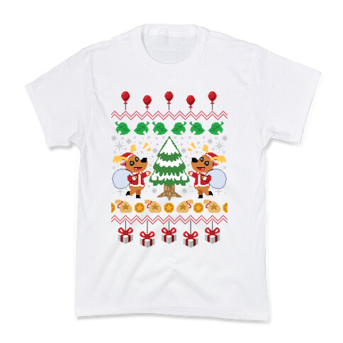 Jingle Deer Ugly Sweater Kids T-Shirt