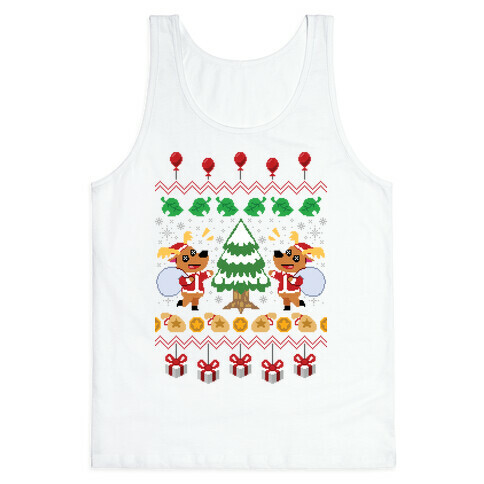 Jingle Deer Ugly Sweater Tank Top