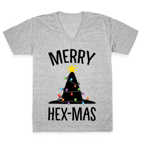 Merry Hex-Mas V-Neck Tee Shirt