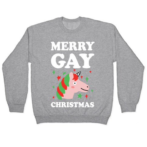 Merry Gay Christmas Unicorn Pullover