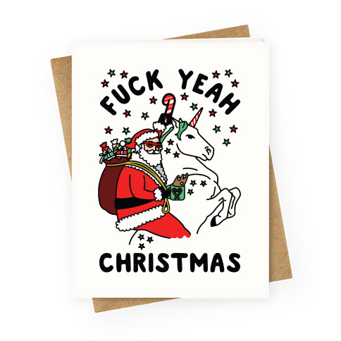 F*** Yeah Christmas Greeting Card