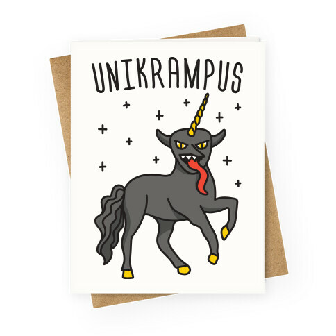 UniKrampus Greeting Card