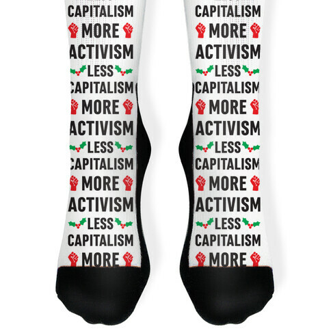 Less Capitalism More Activism Sock