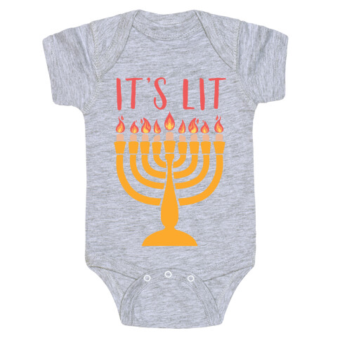 It's Lit Menorah Baby One-Piece