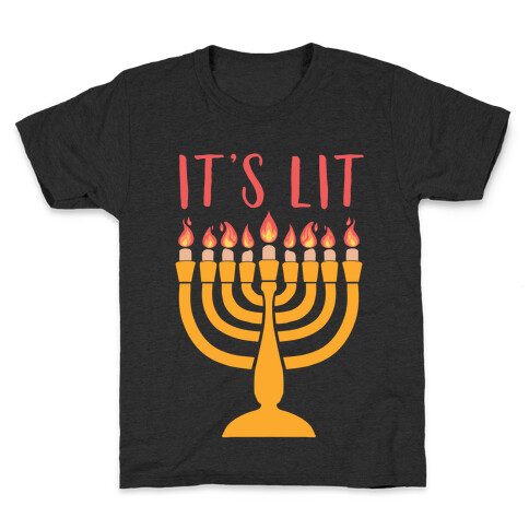 It's Lit Menorah Kids T-Shirt