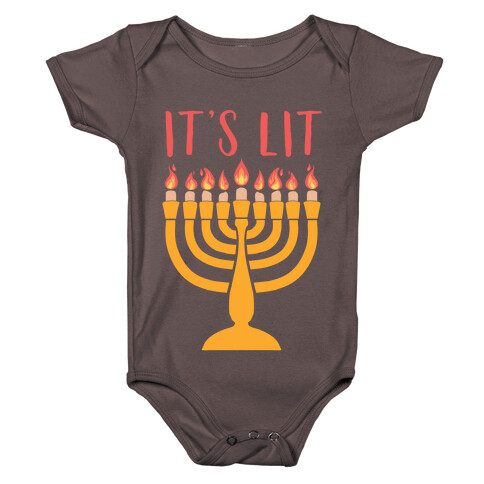 It's Lit Menorah Baby One-Piece