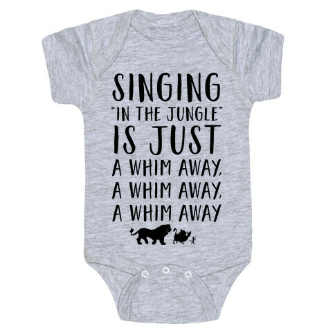 Singing In The Jungle Is Just A Whim Away Baby One-Piece