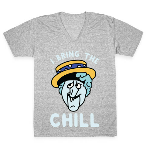 I Bring The Chill Snow Miser V-Neck Tee Shirt