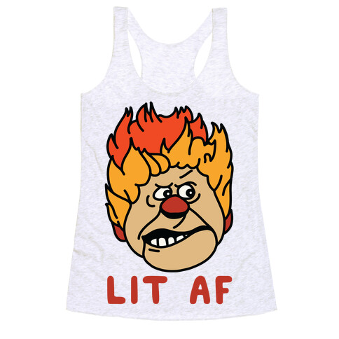 Lit AF Heat Miser Racerback Tank Top