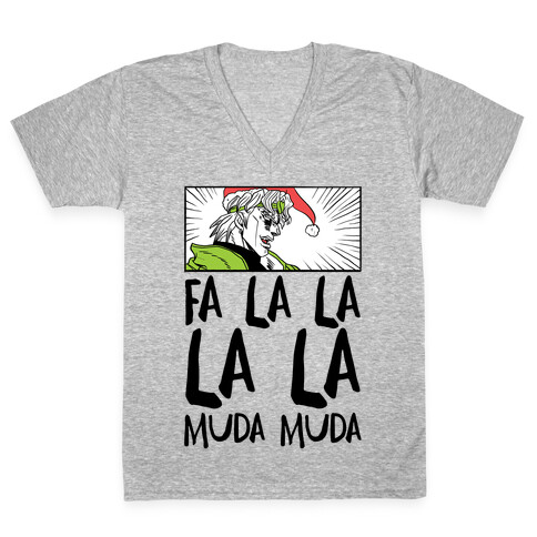 Fa La La La La Muda Muda - Dio V-Neck Tee Shirt