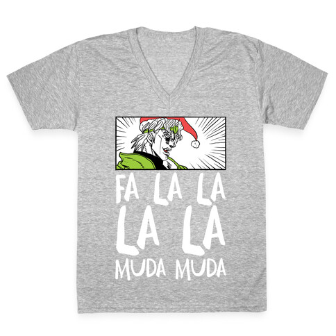 Fa La La La La Muda Muda - Dio V-Neck Tee Shirt