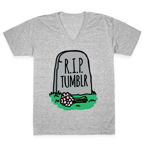 R.I.P. Tumblr V-Neck Tee Shirt