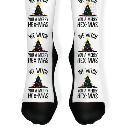 We Witch You A Merry Hex-mas Sock