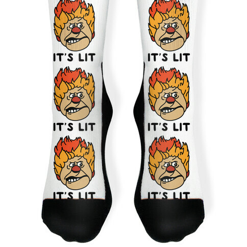 It's Lit Heat Miser Sock