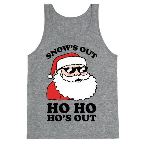 Snow's Out Ho Ho Ho's Out Christmas Tank Top