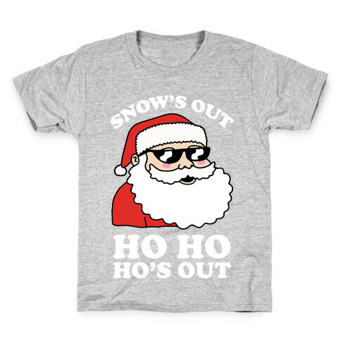 Snow's Out Ho Ho Ho's Out Christmas Kids T-Shirt
