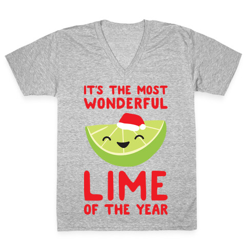 It's The Most Wonderful Lime of the Year V-Neck Tee Shirt
