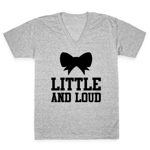 Little And Loud V-Neck Tee Shirt