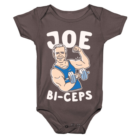 Joe Bi-ceps Joe Biden Lifting Parody Baby One-Piece