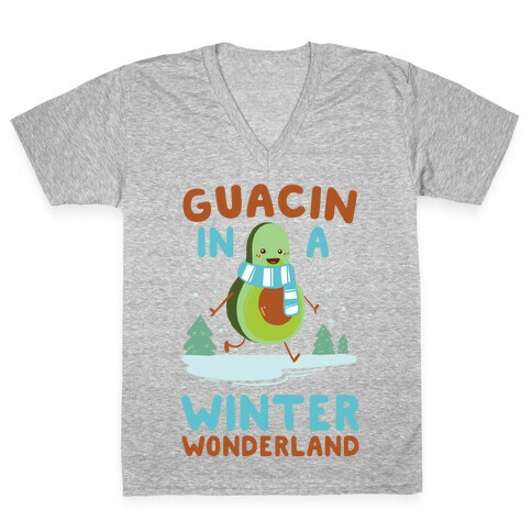 Guacin' In a Winter Wonderland V-Neck Tee Shirt