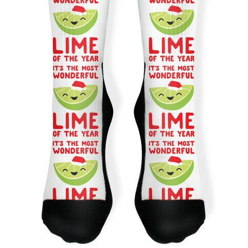 It's The Most Wonderful Lime of the Year Sock