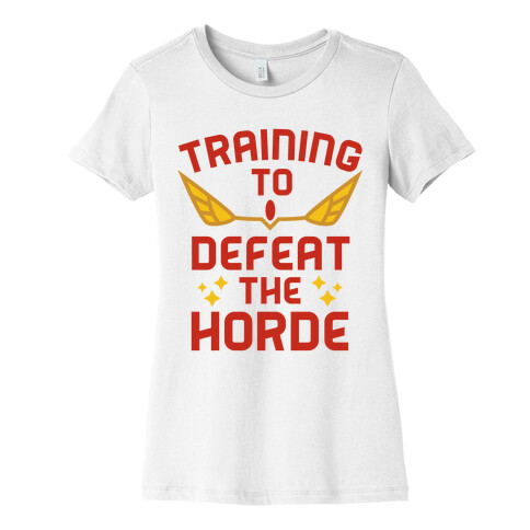 Training to Defeat the Horde Womens T-Shirt