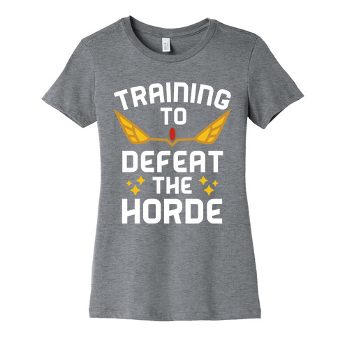 Training to Defeat the Horde Womens T-Shirt