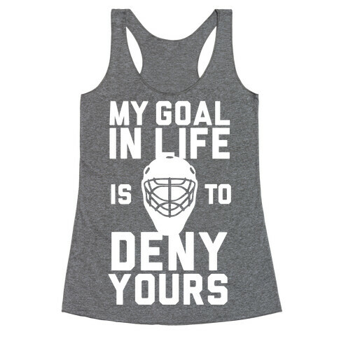 Goal Stopper Racerback Tank Top