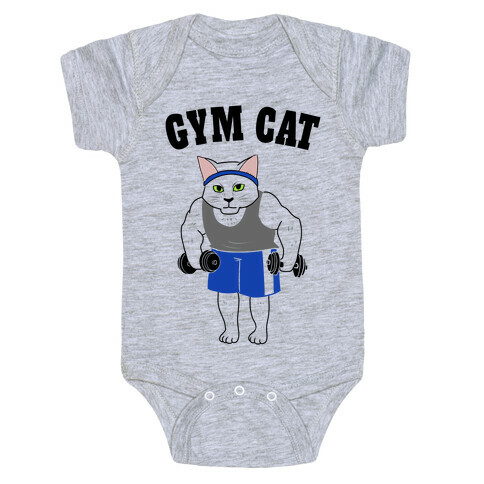 Gym Cat Baby One-Piece