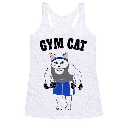 Gym Cat Racerback Tank Top