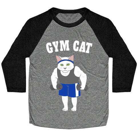Gym Cat Baseball Tee