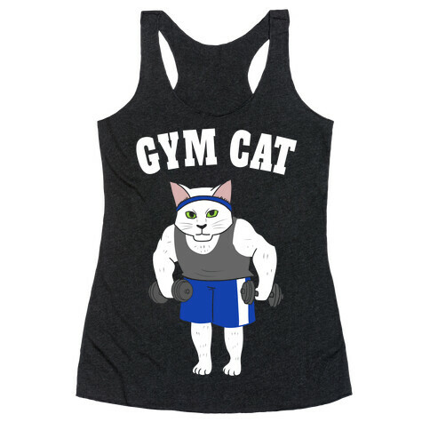 Gym Cat Racerback Tank Top