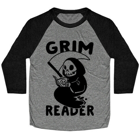 Grim Reader Baseball Tee