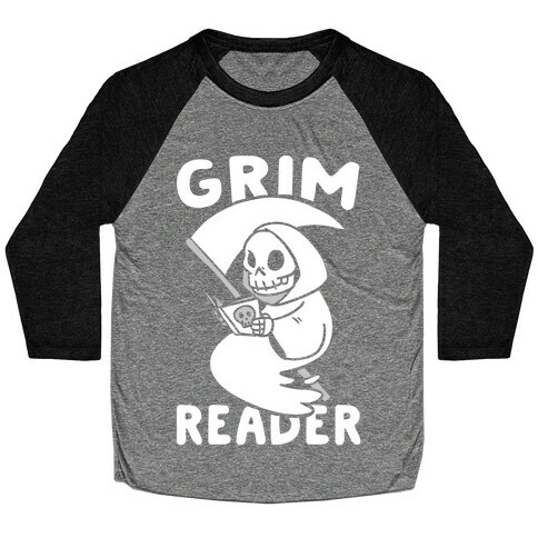 Grim Reader Baseball Tee