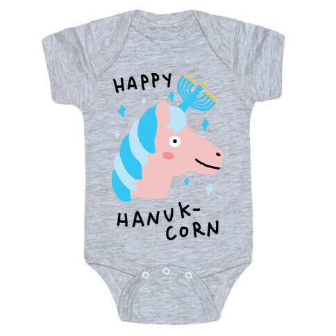 Happy Hanuk-Corn Unicorn Baby One-Piece