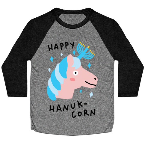 Happy Hanuk-Corn Unicorn Baseball Tee