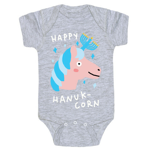 Happy Hanuk-Corn Unicorn Baby One-Piece