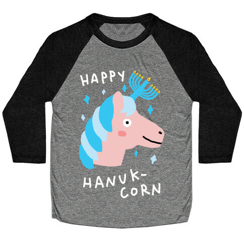 Happy Hanuk-Corn Unicorn Baseball Tee