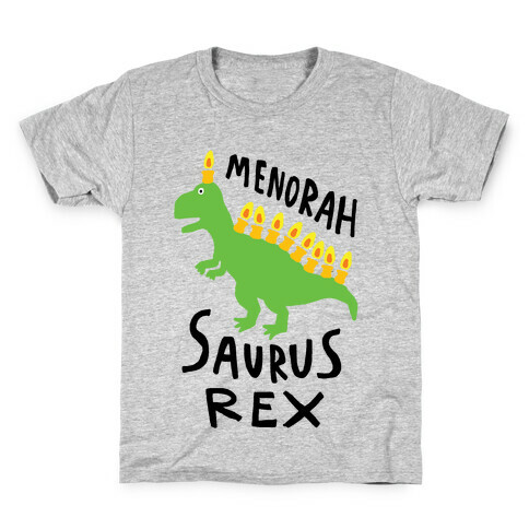 Menorah Saurus Rex  Kids T-Shirt