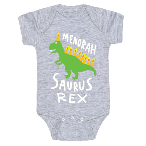 Menorah Saurus Rex  Baby One-Piece