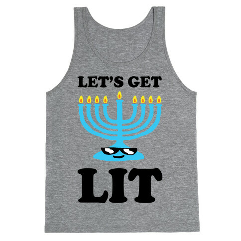 Let's Get Lit Menorah Tank Top