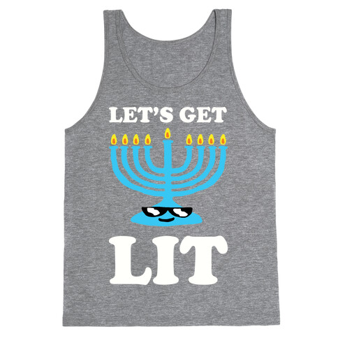 Let's Get Lit Menorah Tank Top