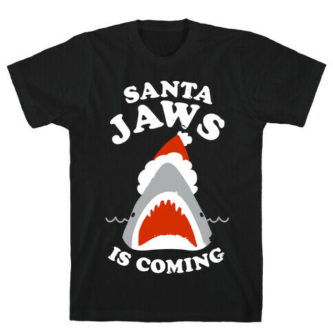 Santa Jaws Is Coming T-Shirt
