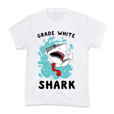 Grade White Shark Kids T-Shirt