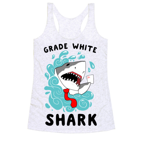 Grade White Shark Racerback Tank Top
